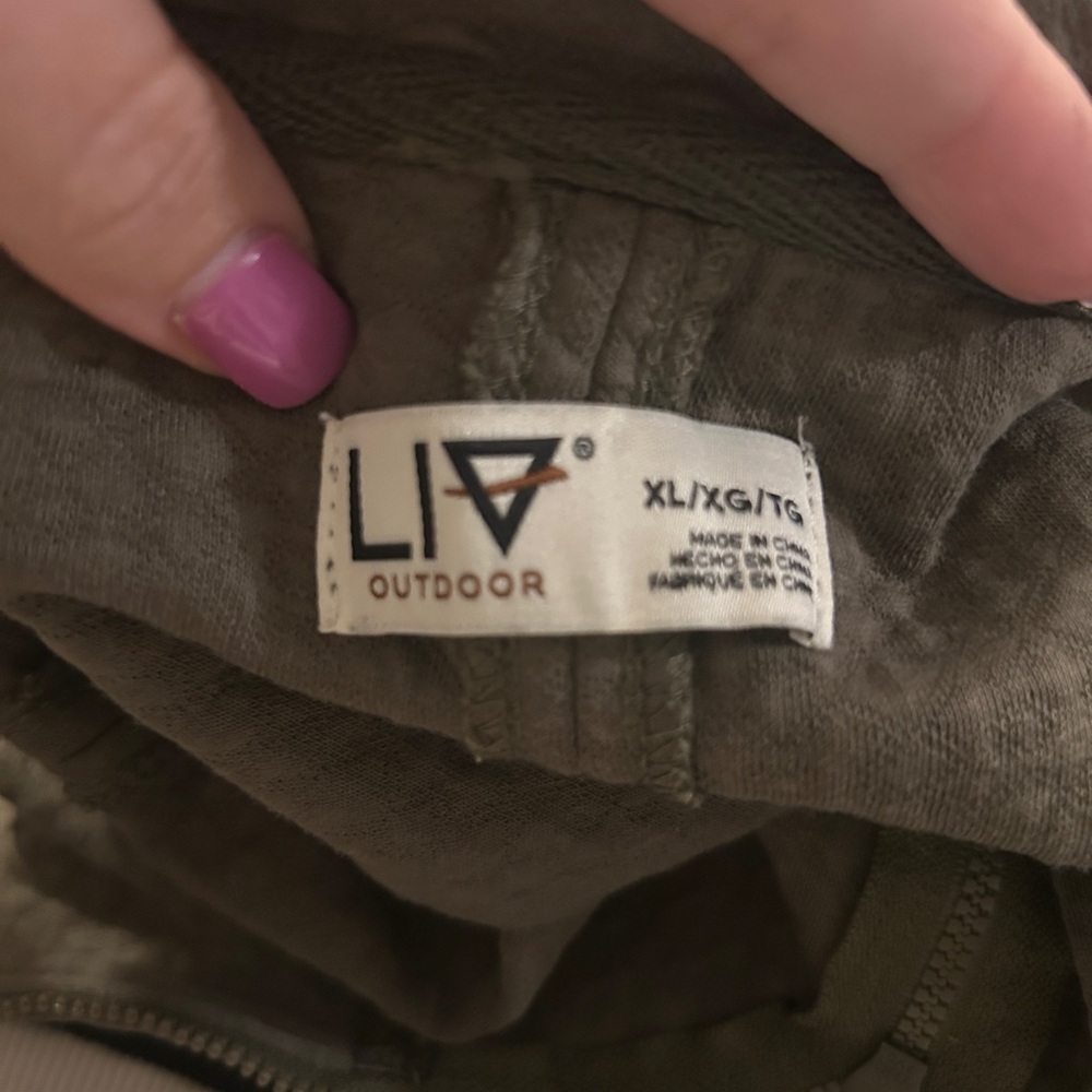 LIV Outdoors Olive Green Outdoor Full Zip Jacket - Picture 5 of 5
